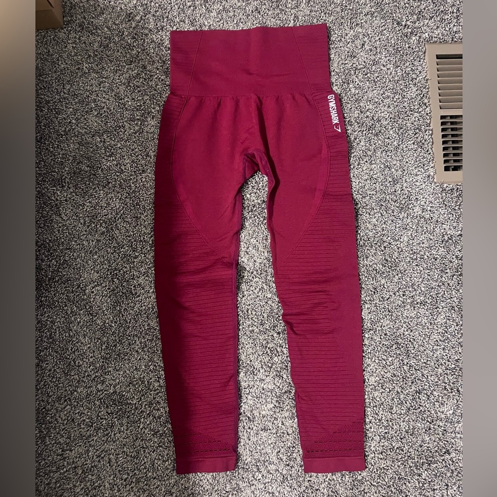 Gym shark red leggings size small